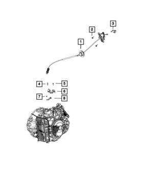 68252729ak Mopar Genuine Gearshift Control Cable