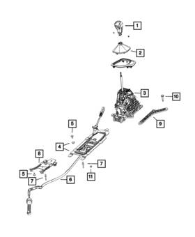 68260500ad Mopar Genuine Gearshift Control Cable