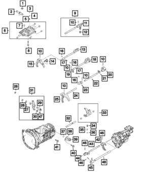 68313874aa Mopar Genuine Shift Lever Shaft