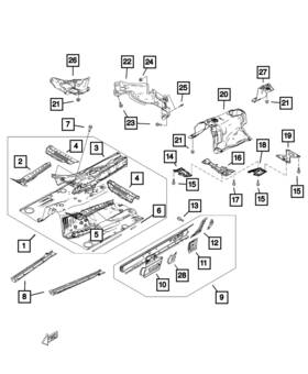 68314203aa Mopar Genuine Shifter Bracket