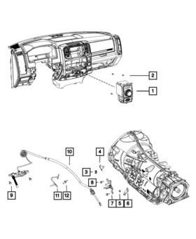 68359561ab Mopar Genuine Gearshift Control Cable