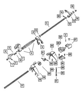 68399201ac Mopar Genuine Offset Lever