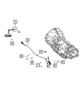 68507311aa Mopar Genuine Gearshift Control Cable