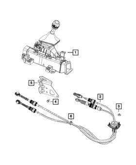 6ga801a3ai Mopar Genuine Transmission Shifter