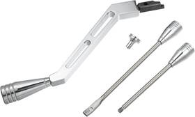 Amoto2303160188 Motoforti Shifter Lever Turn Signal Tilt Kit For 10.63 Inch Silver Tone Black