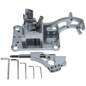 5lfsv7 New Silver Aluminium Shifter Box For Honda Civic Em2 Es Coupe Sedan 2001-2005