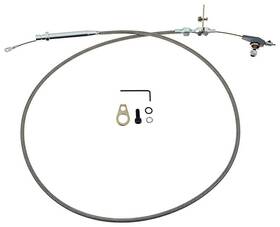 153666 Oer Authorized Kickdown Cable With Th350 Trans Stainless Braided 55 Inch Long