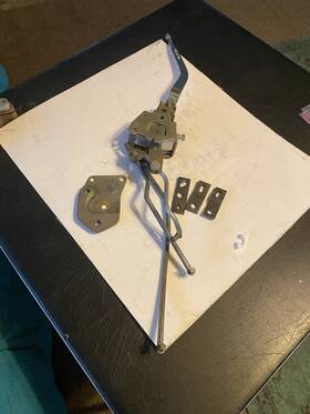 1950164 Pontiac 70-72 Hurst Camaro Firebird Nova 4 Speed Shifter With Linkage Tabs And Plate