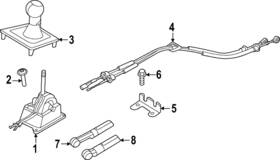 992-711-105-c Porsche Genuine Manual Transmission Shift Lever
