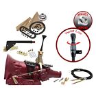 Ascs2b1f41f0x Push Button And Side Detent Straight Black Edition Shifter Kit With Ringed Knob