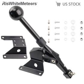 Hb022-bk Riswhitemeteors Short Shifter Box For Civic Integra Crx Del Sol B16 B18 B20 Eg Ek B Series Black