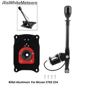 Hb050-bk-rd Riswhitemeteors Billet Aluminum For Nissan 370z Z34 Lockout Shift Knob Short Shifter Upgraded Us