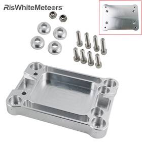 Pd50-silver Riswhitemeteors Shifter Plate Base Billet For Civic Rsx Integra Eg Ek And K-series K20 K24 Engine