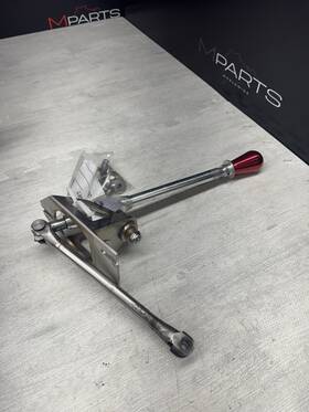 25112228710 Rtd Motorworks Bmw E46 M3 01-06 Raw Aluminum Race Lever Red Anodized Shifter