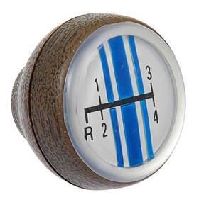 7213e Scott Drake 1968-69 Mustang 4 Speed M/t Woodgrain Shift Knob
