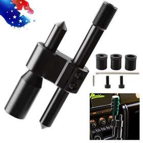 102365-bk Sharikfire Black H Type Car Shift Knob Extension Adjustable Gear Shifter Adaptor