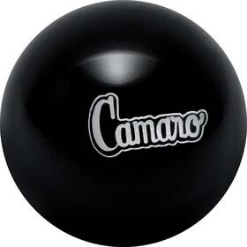 D50601 Speed Dawg Solid Black Shift Knob With Chrome 1970-74 Camaro Script Emblem