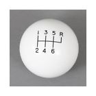 Sum-72612-whi Summit Racing Shift Knob Round Polypropylene White Pattern 190861019300