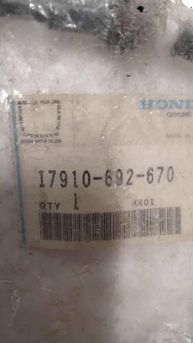 17910-692-670 Tsk New Oem Nos Clutch Cable For 1979-80 Honda Prelude Gb