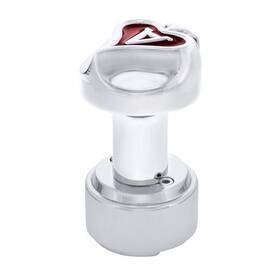 70822 United Pacific Gearshift Knob Ace Of Spades Thread On Chrome For Eaton