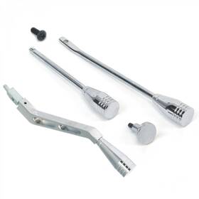 Okp3cdada Vintage Parts Usa Polished Billet Aluminum Gm Column Shifter Turn Signal Lever Hazard Tilt Kit