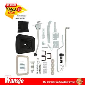 Wg29839040 Wansgo Speed Floor Shifter Automatic 1 Set 3&4-speed For Gm Th350 Ford C-4 C-6 Chrome