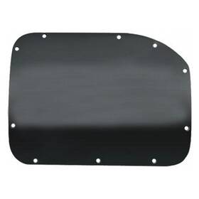 S90742 Warrior For Jeep Wrangler 87-95 Smooth Black 12-gauge Steel Shifter Bezel