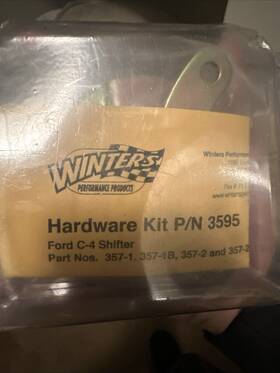 S-7007 Winters Performance Hardware Kit P/n 3595 Ford C4 Shifter