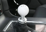Steeda 555-1251 White Engraved Shift Knob And Adapter For 2011+ Mustang. Fixed Price $84.95.