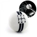 Ivory Shift Knob With Black Rally Stripe- Speed Pattern- M16X1.5 Insert. Fixed Price $49.95.