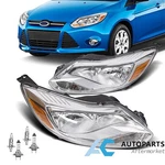 2012 2013 2014 Ford Focus Headlights Headlamps Assembly Halogen Pair. Fixed Price $77.98.