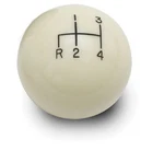 Lokar SK-6890 2 Ivory 4 Speed Reverse Down Left Shift Knob. Fixed Price $56.95.