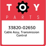 33820-02650 Toyota Cable Assy, Transmission Control 3382002650, New Genuine Oem. Fixed Price $345.26.