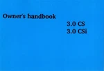 Bmw Coupe 3.0 Owners Manual Csi. Fixed Price $59.95.