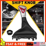 Gear Knob Shifter Leather Gaiter Boot Cover Black Fit Audi A4 A6 Q5 Q7. Fixed Price $28.49.