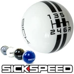 White/black Sick Rally Stripe Shift Knob For Speed 6RDR 10X1.25 K09. Fixed Price $39.88.