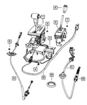 Genuine Mopar Auto Floor Shift Lever 52060162AE. Fixed Price $532.12.
