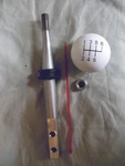 5" Tapered Ss Short Shifter Stick + White Knob For 2007-14 Mustang GT500. Fixed Price $88.95.