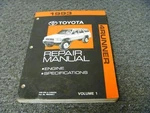 1993 Toyota 4RUNNER 22R-E & 3VZ-E Engine Shop Service Repair Manual SR5. Fixed Price $113.06.