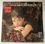 1962 Vinyl Lp Anna Maria Alberghetti "love Makes The World Go Round" (e 4001). Fixed Price $5.00.