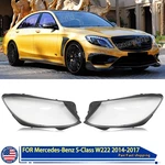 For Mercedes-benz W222 S350 S550 S600 2014-2017 Pair Headlight Lens Lamp Covers. Fixed Price $86.16.