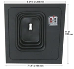 Console Trim Bezel & Boot From Hurst Shifter Stick Kit For 1987-1993 Mustang. Fixed Price $52.95.