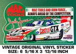 Mac Tools John Force - Vintage Original Vinyl Decal Sticker Drag Racing. Fixed Price $9.53.