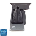 1982-89 Camaro New Speed Console Shifter Top Plate With Boot Gm 10125108. Fixed Price $159.99.