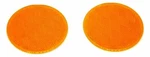 Gg Reflectors Round Amber Acrylic Stick On Tape Mount 3 1/8" #80811 Pair. Fixed Price $11.23.
