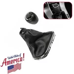 6 Speed Black Gear Shift Knob Boot With Dust Cover Fit 2009-2015 Chevrolet Cruze. Fixed Price $14.36.
