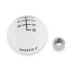 Hurst 1630040 Shift Knob White Speed 3/8-16 Threads. Fixed Price $72.35.