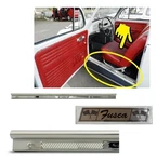 Pair Set 2PCS Door Covers Scuff Step Sill Plates Aluminum Vw T1 Bug Beetle Fusca. Fixed Price $150.00.