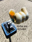 Twisted Grip Gear Shift Knob 3/8-16 Thread. Multicolor Blue, Metal Flake Car. Fixed Price $29.00.