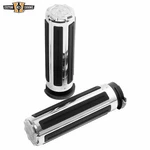 Chrome 1' 'handlebar Grips Fit For Harley-davidson Cable Throttle 1973-UP. Fixed Price $35.99.